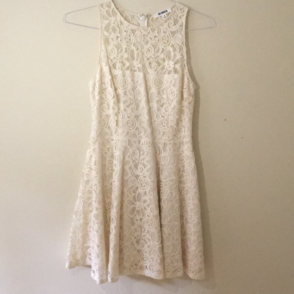 Cream Lace Dress